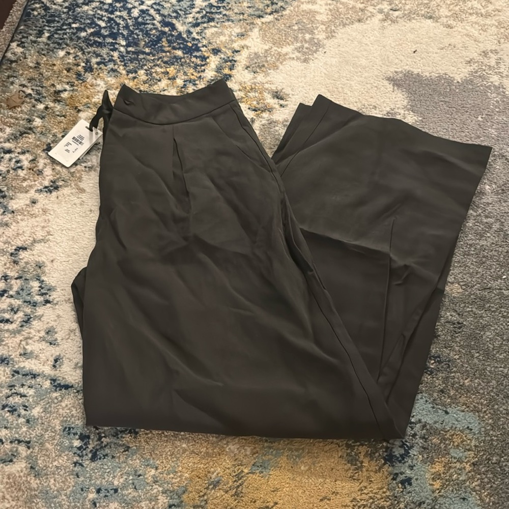 ✨ Primark Heathered Grey Pleated Wide Leg Trousers